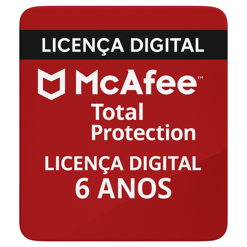 McAfee Total Protection – Licença Digital 6 Anos