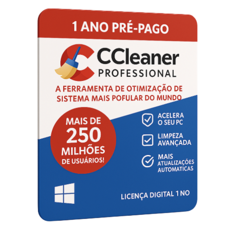 CCleaner Professional – Licença Original 1 Ano